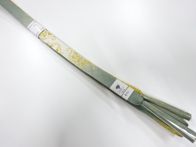 JAPANESE KIMONO / UNUSED KOREI HAND-TIED OBIJIME